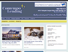 Tablet Screenshot of contempolending.com